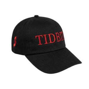 TIDBIT Cap (Black & Blood Red)