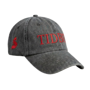 TIDBIT Premium Cap (Faded Black & Blood Red)
