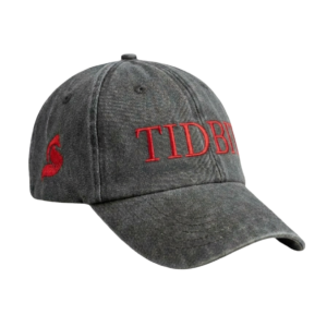 TIDBIT Premium Cap (Faded Black & Blood Red)